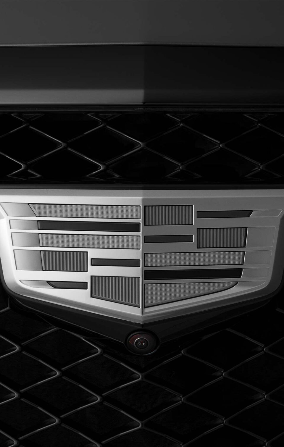 Emblema Cadillac monocromático